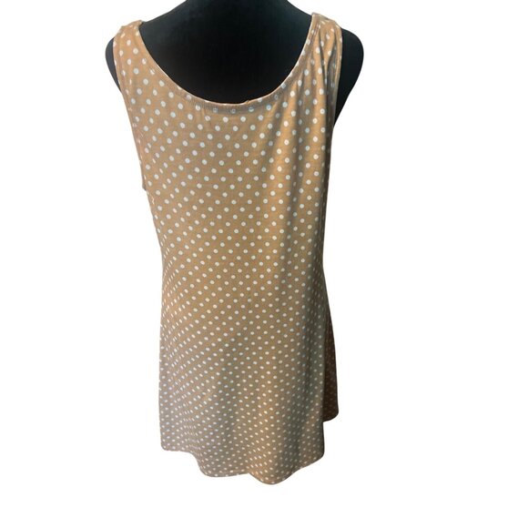 Reversible Sleeveless Striped & Polka Dot Dress Oversize Size Small - Picture 4 of 8